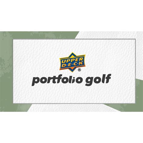 2024 Upper Deck Portfolio Golf Hobby Box Steel City Collectibles