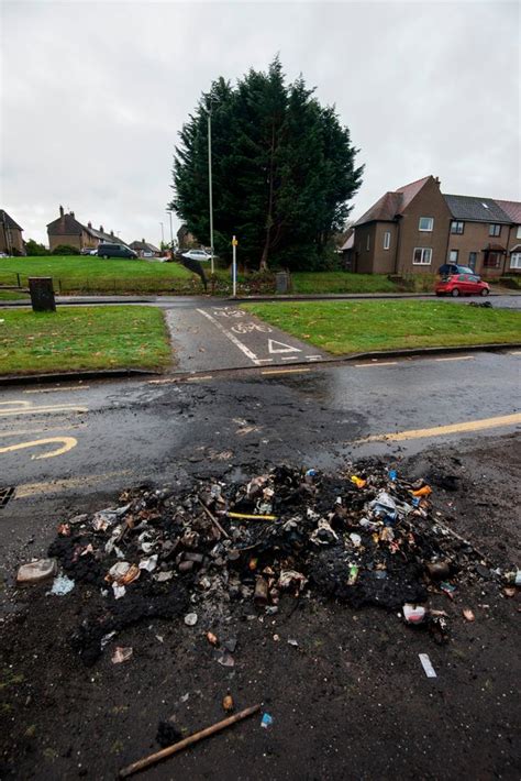 Images From Aftermath Of Dundee Firebomb Riots Shows Melted Bins And