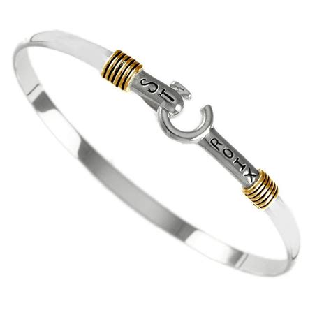 Caribbean St Croix Hook Bracelet Sterling Silver And K Gold Hook