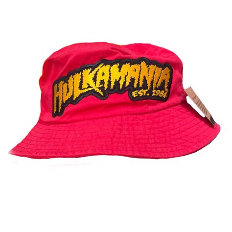 Red Hulkamania Bucket Hat Hogans Beach Shop