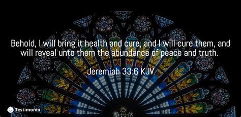 33 Powerful Bible Verses About Healing And Overcoming Sickness Testimonio