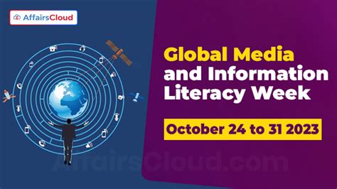 Global Media And Information Literacy Week 2023 October 24 To 31