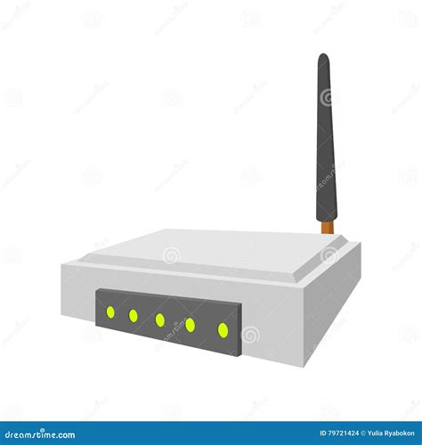 Wi Fi Router Cartoon Icon Stock Vector Illustration Of Switch 79721424