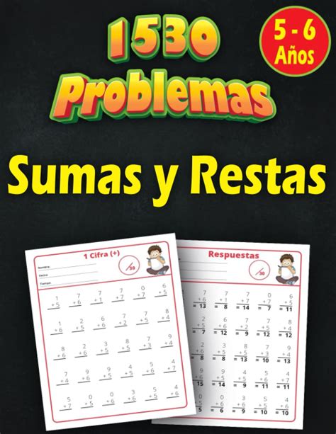 Buy Sumas y Restas Para Niños de 5 a 6 Años 1530 Problemas Con