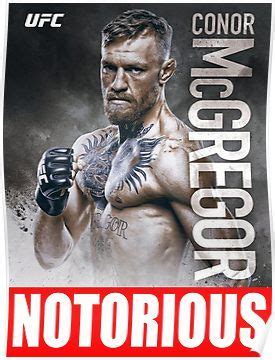 Conor McGregor UFC the Notorious Poster | Ufc conor mcgregor, Conor mcgregor poster, Conor mcgregor