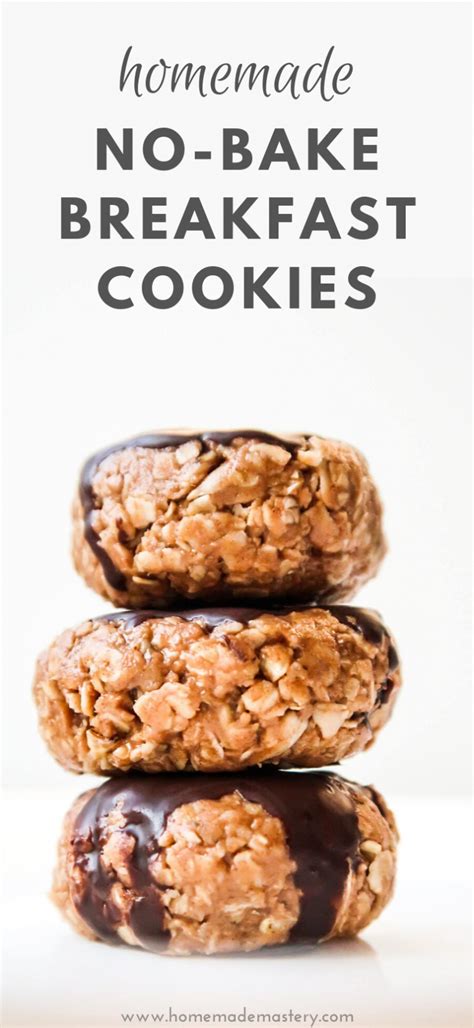 Homemade Healthy No Bake Breakfast Cookies Homemade Mastery