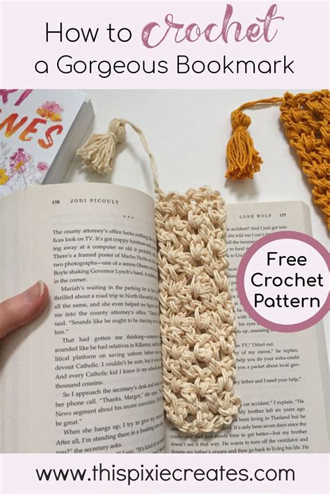 Crochet An Easy Textured Bookmark For Beginners Boho Tassel Crochet