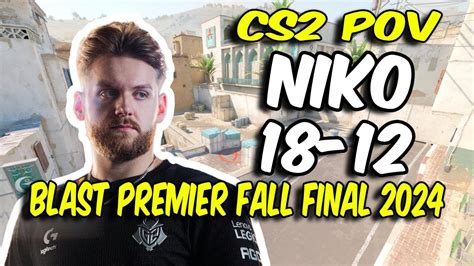 CS2 POV G2 NiKo 18 12 Vs Vitality Dust2 BLAST Premier Fall