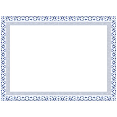 Blue Certificate Border Vector Hd Images, Certificate Border Blue Square, Certificate, Frame ...