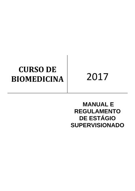 PDF CURSO DE BIOMEDICINAstatic Unicep Edu Br Graduacao Biomedicina