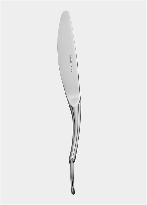 Hermès Attelage Stainless Steel Dessert Knife One color Editorialist