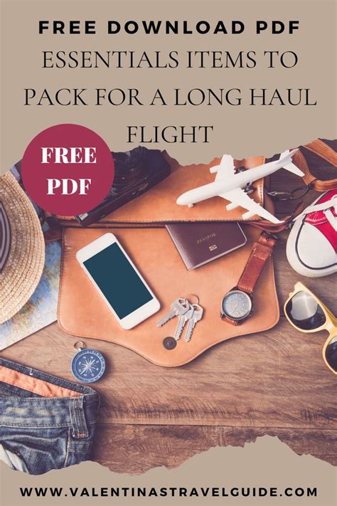 Essentials Items To Pack For A Long Haul Flight Free Pdf Travel