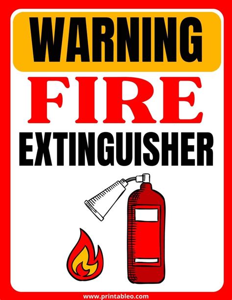 23 Fire Extinguisher Signs Printableocom