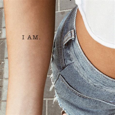 I AM Temporary Tattoo set of 3 - Etsy