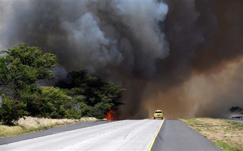 Gran Incendio Forestal Consume La Isla Maui Hawai Hay Miles De