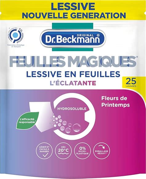 Dr Beckmann FEUILLES MAGIQUES Lessive en feuilles L ÉCLATANTE Format