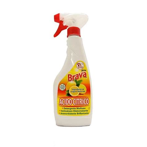 BRAVA ACIDO CITRICO 500 ML SPRAY IGIENE CASA SGRASSATORI Ellegio