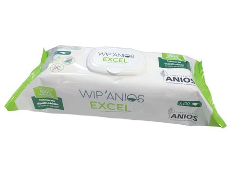 Lingettes Wip Anios Excel 18x20 Cm Sachets De 100 Lingettes Medivia