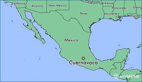 Where Is Cuernavaca Mexico On A Map | Tourist Map Of English