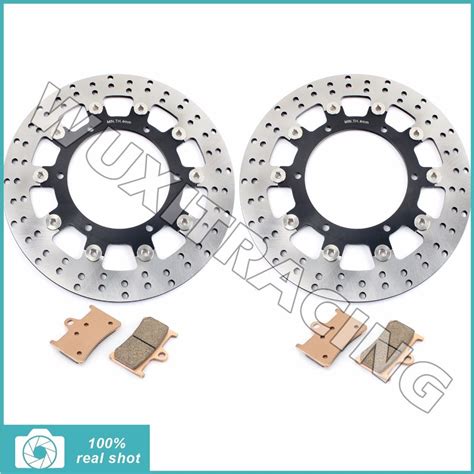 Front Brake Discs Rotors Pads For YAMAHA YZF R1 R6 1998 2003 99 FJR