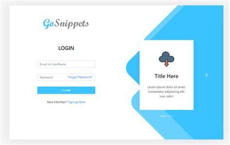 Top 10 Bootstrap Login Snippets Best Bootstrap Login Snippets