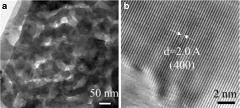 Tem Image Of Co O Nanosheet A And Hrtem Image Of Co O Nanosheet B