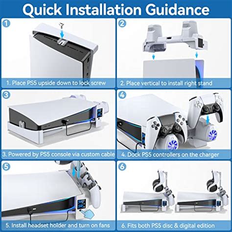 Support Horizontal Pour Ps Avec Ventilateurs De Refroidissement