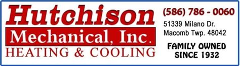 HUTCHISON MECHANICAL INC Updated December 2024 51339 Milano Dr