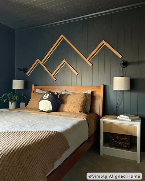 How To Build A DIY Wooden Mountain Wall Art - Simply Aligned Home