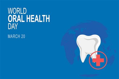 Contexte De La Journée Mondiale De La Santé Bucco dentaire Vecteur