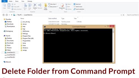 How To Delete Folder From Command Prompt Cmd In Windows