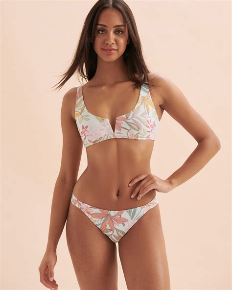 O Neill Haut De Bikini Bralette Popoyo Dalia Floral Fleurs Tropicales