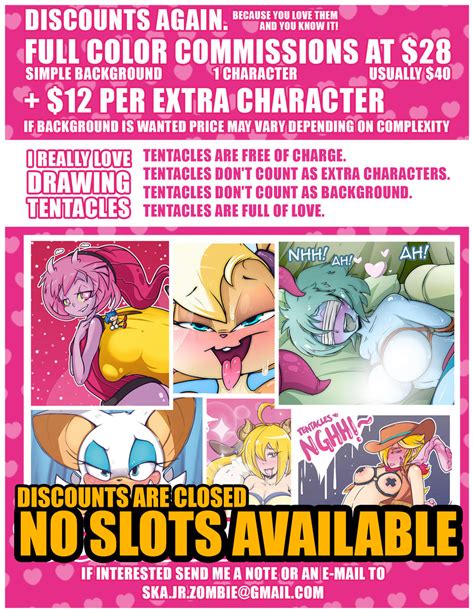 FULL COMMISSIONS DISCOUNTS AGAIN By SkaJr Hentai Foundry
