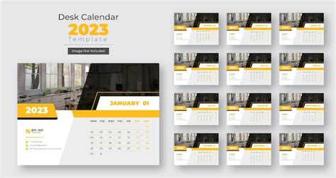 Modèle De Conception De Calendrier De Bureau Simple Moderne Nouvel An