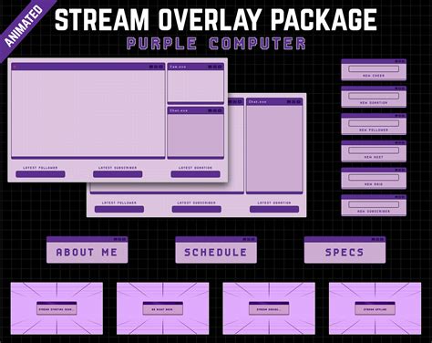 Digital Scenes Panels Pastel Twitch Alerts Animated Retro Aesthetic