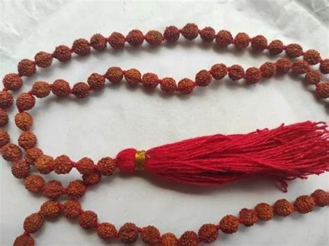 Brown Rudraksh Beads Mala Spiritual Use Pooja Shape Round At Rs 110