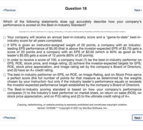 Solved Question 18 Which Of The Following