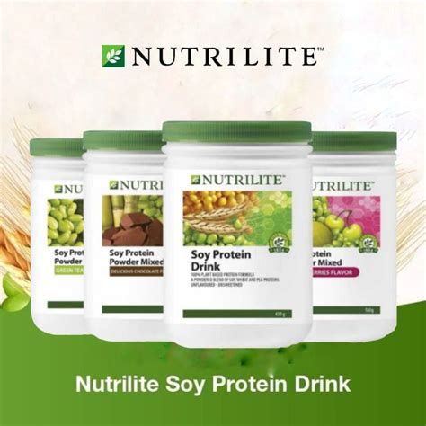 Nutrilite Soy Protein Powder Drink Mixed Flavours Soy Original