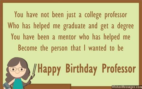 Birthday Wishes For Professors