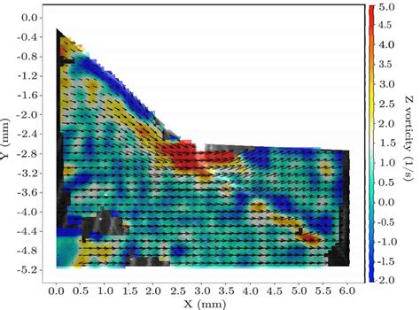 Instantaneous Velocity Vectors And Vorticity Color Plot Fields From Download Scientific