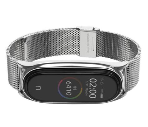 Tech Protect Bransoleta Milaneseband Do Xiaomi Mi Band Silver