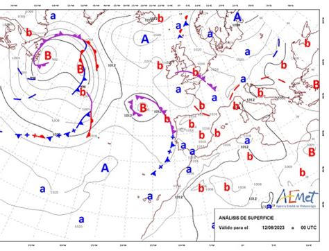 Aemet On Twitter Evoluci N De La Situaci N En Superficie Para Las