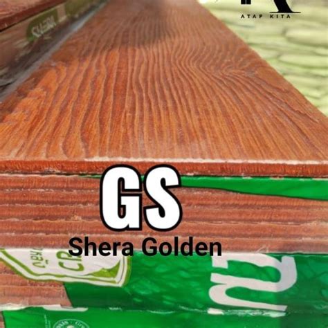 Jual Shera Plank Teak Golden Sand Cm Lisplank Grc Lisplang Shera