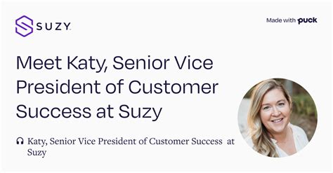 Meet Katy Senior Vice President Of Customer Success At Suzy Employer