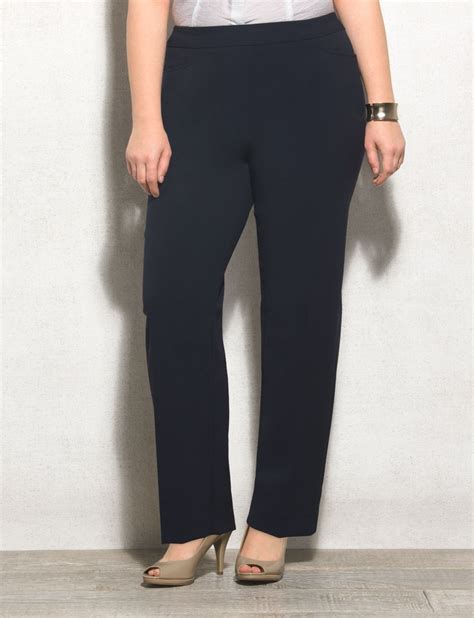 Roz Ali Plus Size Secret Agent Slim Leg Pants Short Original Price