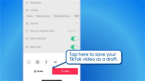 Tiktok Drafts How To Edit Post Save And Delete Drafts Vista Social