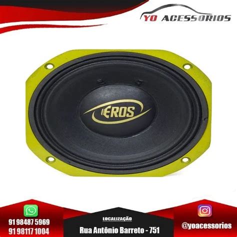 Alto Falante Eros 8 Polegadas E 420 HQ 420 Watts Rms 8 Ohms Carros