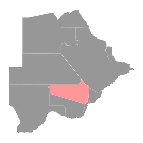 premium vector kweneng district map administrative division  botswana