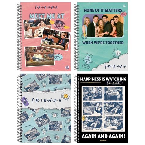 Caderno Friends - Caderno Universitário 10 Matérias 160 Folhas Seriado Friends Animativa ...