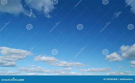 Beautiful Blue Sky With Stratocumulus And Clouds Background Sky With